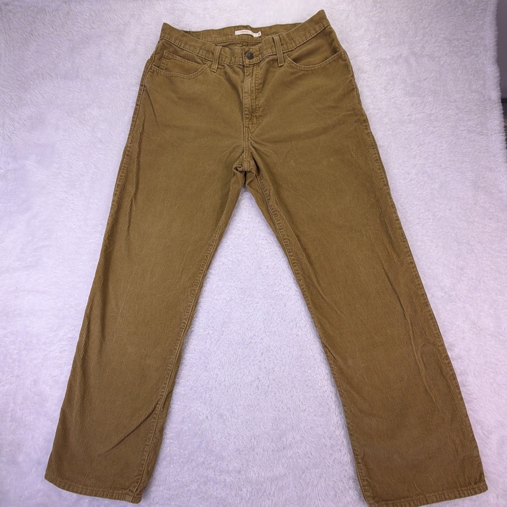 Levis 94' Baggy Corduroy Pants Womens 31 (*Fits 34x30) Chestnut Brown Wide Leg